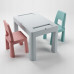 Комплект Tega TEGGI MULTIFUN стіл+2 стільці TI-011-174 grey/old rose/turquoise